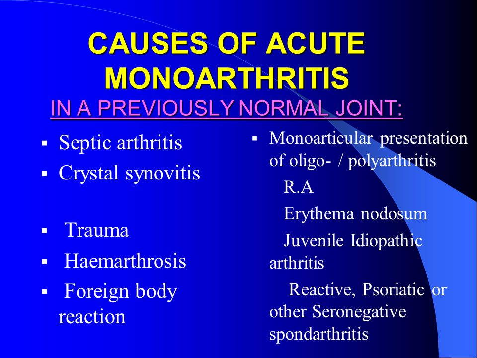 térdízület kezelése rheumatoid monoarthritis)